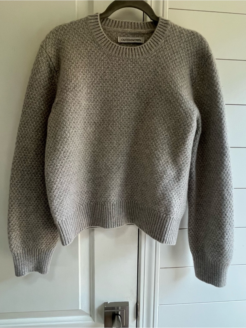 🔥Outerknown Eastbank
Crew Sweater - Gray Wool Organic
Cotton Blend SZ L🔥